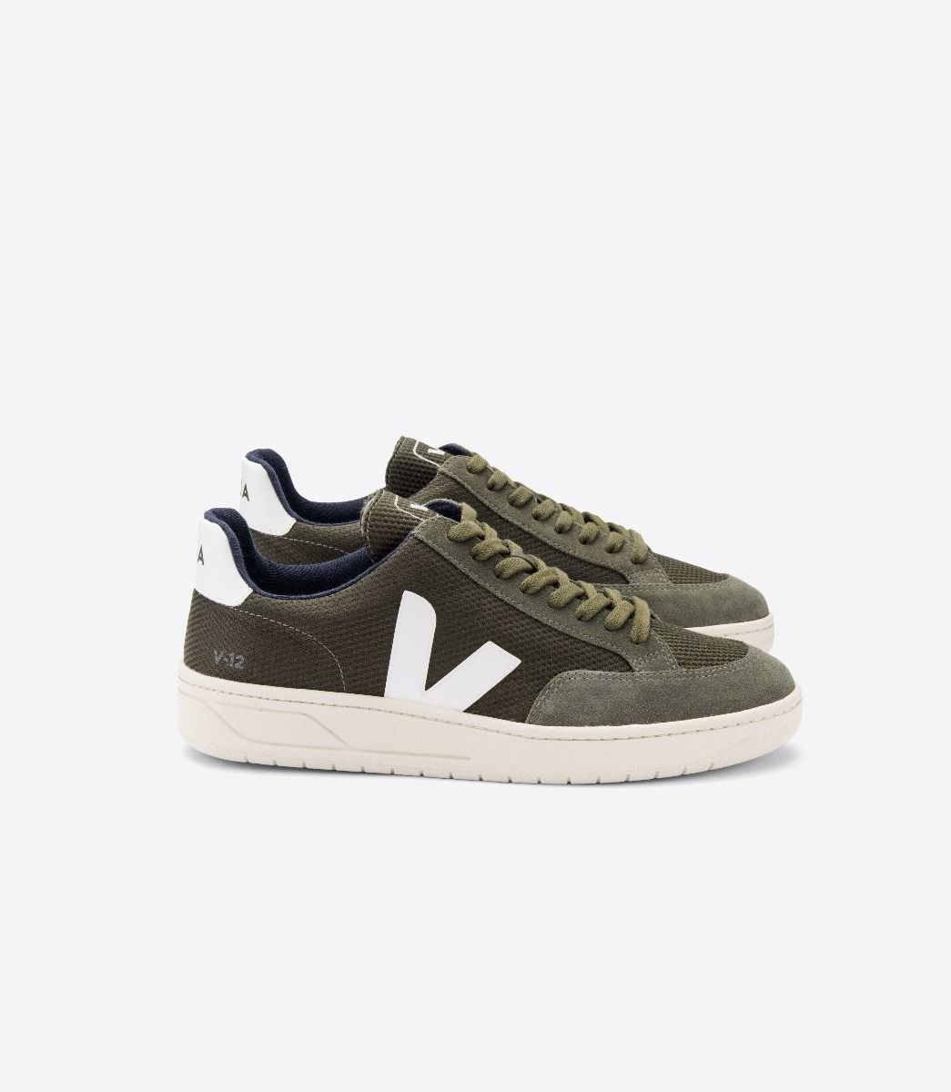 V-12 VEGAN B-MESH OLIVE WHITE